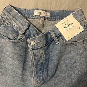 Abercrombie & Fitch Light Blue Dad Jeans